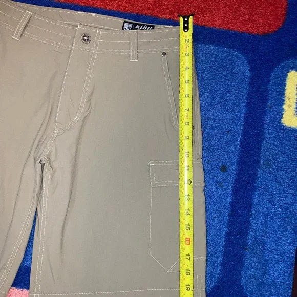 Kuhl Renegade Cargo Shorts Mens Sz 34 Nylon Stretch Outdoors Hiking Gorpcore 12” - Picture 5 of 16